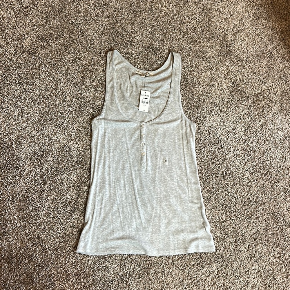 Express one eleven tank top cami gray
